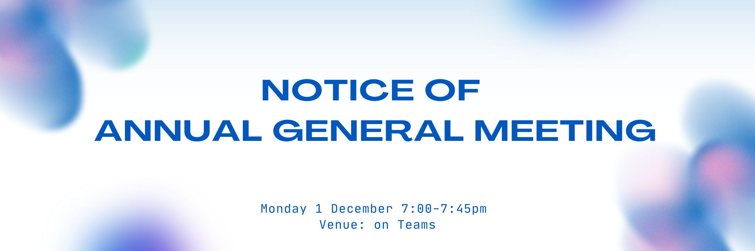 Notice of Annual General Meeting