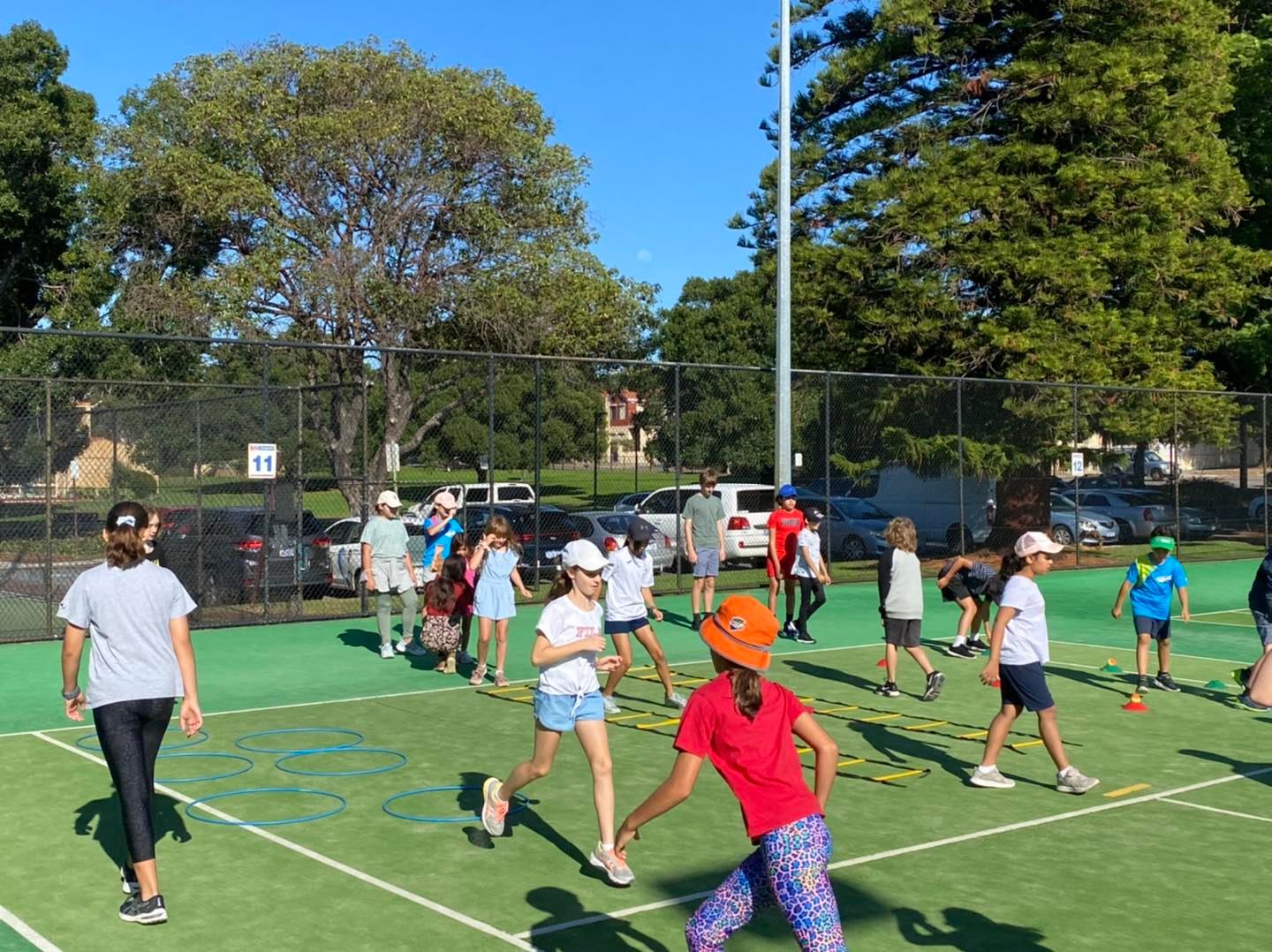 Kids tennis activity